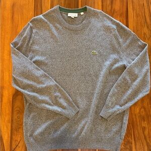 Lacoste Men's XL Gray Heather Crewneck Sweater LAST CALL MOVING SALE🚛